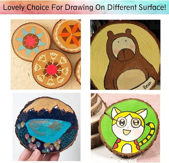 Permanent Marker, 30 Colors Fine Point Permanent Markers, Works Well On Paper, Canvas, Fabric, Crafts,Glass,Metal,Wood Good for Painting, Coloring and Doodling by Smart Color Art