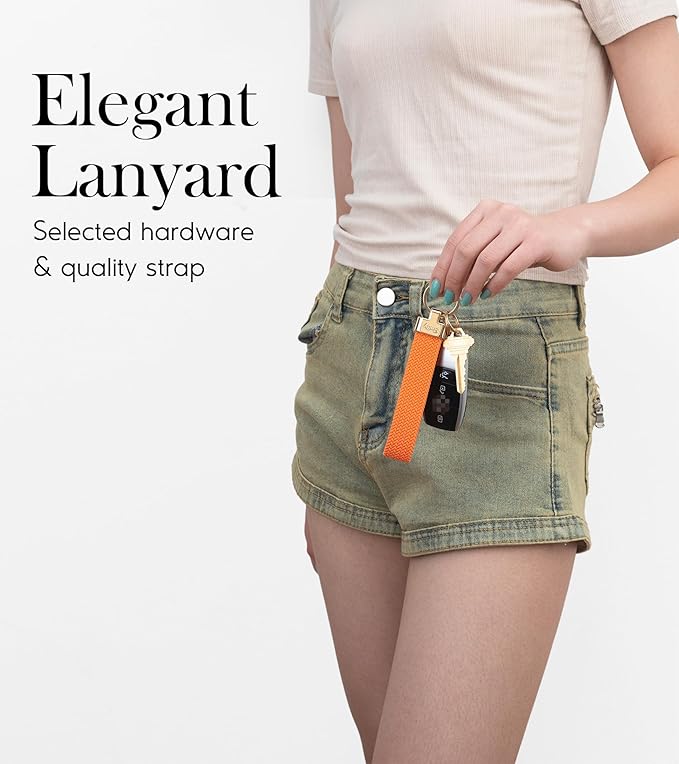 SENLLY Wristlet Lanyard, Stretchy Keychain Holder, Original Elastic Anti-Drop Design Keyring