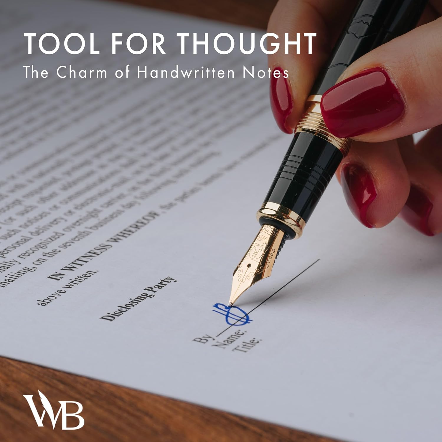 Wordsworth & Black Primori Fountain Pen Set [Black Gold]; Medium Nib, Gift Case, 24 Ink Cartridges, Refill Converter, Manual; Journaling, Calligraphy, Smooth Writing Pens; Left & Right Handed