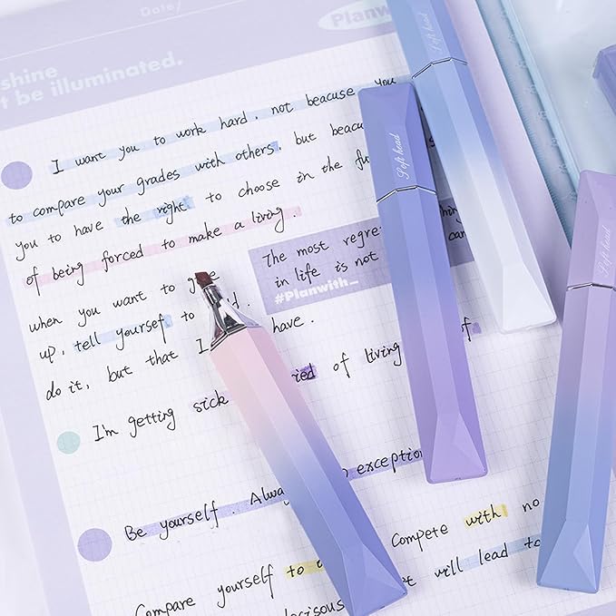 COLNK Pastel Highlighter Pen Set, 12 Counts of Highlighter Color Pens, Chisel Tip,Aesthetic highlighters Assorted Colors for Color Coding,Planner Journaling,No Bleed