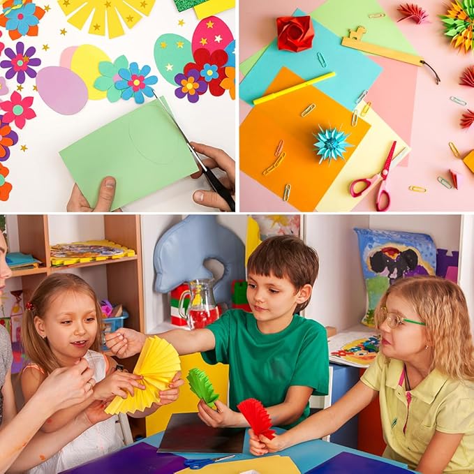 100 Sheets Colored Cardstock 8.5 x 11 Paper Pack,20 Assorted Colors, Double Sided Printed Cardstock Paper, for DIY Arts,Card Making, Scrapbooking,School Decor Supplies -65 lb