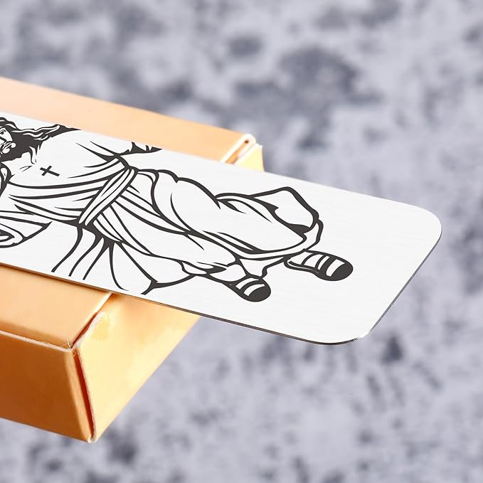 Baptism Gifts for Teens Boys First Communion Gift for Son Funny Jesus Christ Bookmark Confirmation Easter Gifts for Him Her Men Women Christian Birthday Graduation Book Lovers Reading Gift Christmas