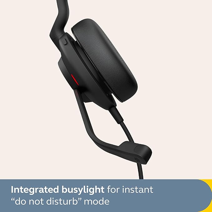 Jabra Evolve2 30 SE Wired Mono Noise Cancelling Headset - Features 2-Microphone Call Technology and USB-C Cable - MS Teams Certified, Works with All Other Platforms - Black