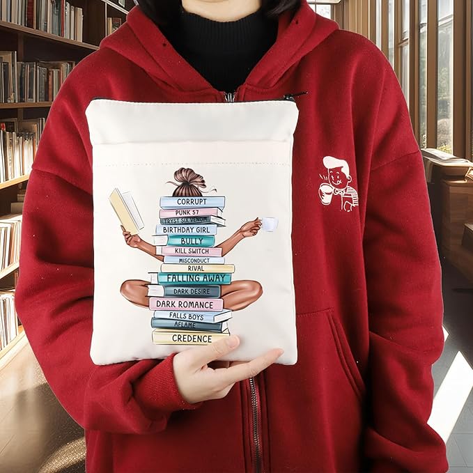 KEYCHIN Pene Novel Book Sleeve Bibliophile Literary Gifts Dark Romance Novel Book Cover Protector for Bookish Bookworm (Corrupt BS)