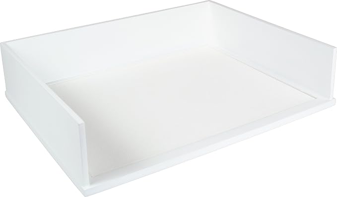 Victor W1154 Pure White Stacking Letter Tray