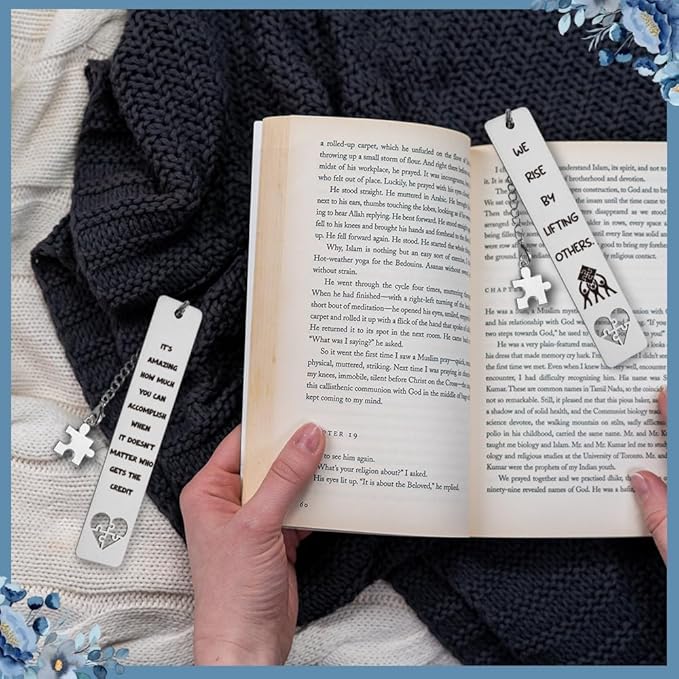 THRXOBN Inspirational Bookmarks Gifts for Employees,Coworker,Team Gifts for Employees, Coworker, Inspirational Office Gift for Co-Worker, Employee, Reading Gift for Employee,WB103