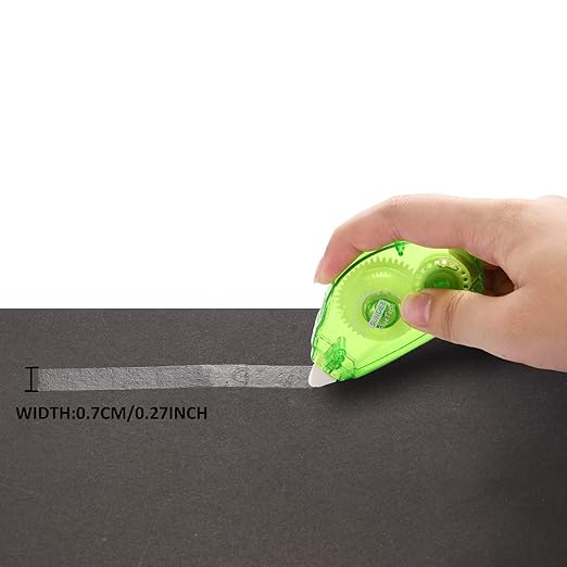 Glue Runner Permanent, Double Sided Adhesive Scrapbook Runner Tape Roller, 0.3-inch by 360-Inch, Permanent Adhesive Dots Roller Applicator, 12 Pack - Green