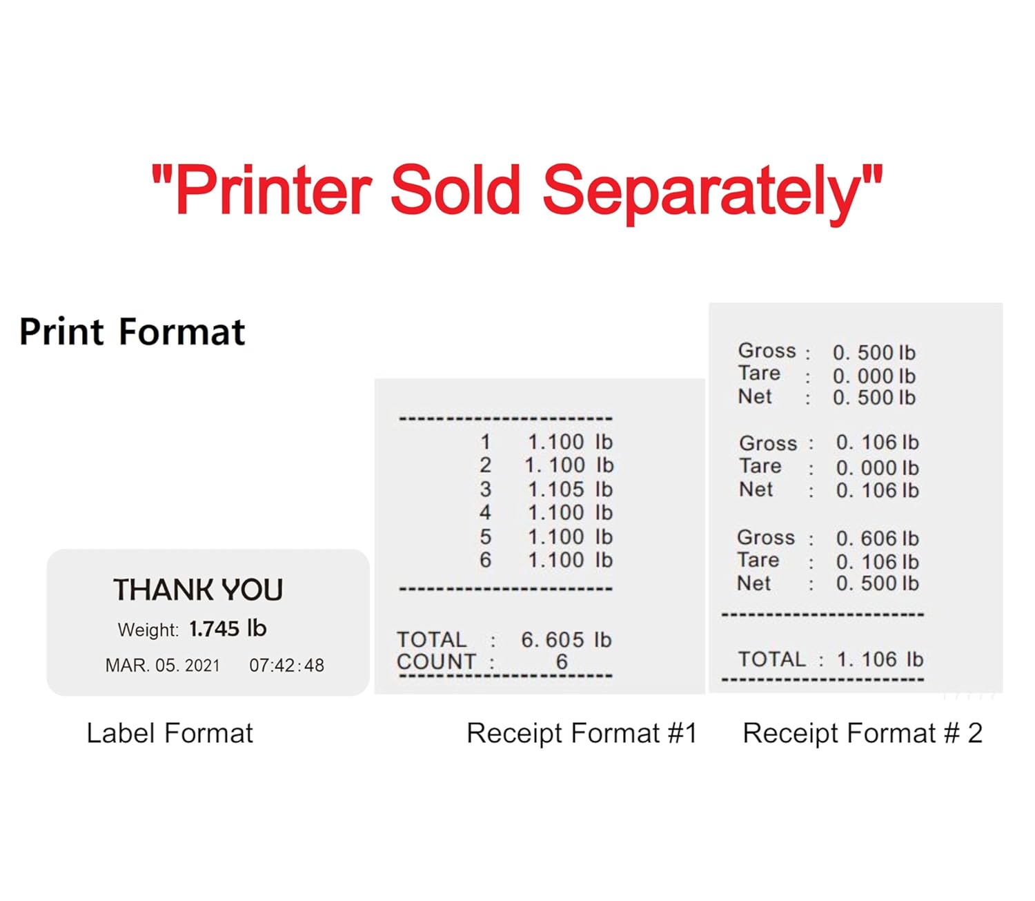 VisionTechShop TBWS-500 Washdown Stainless Steel Bench Scale, Lb/Kg/Oz Switchable, 500lb Capacity, 0.1lb Readability, NTEP Legal for Trade