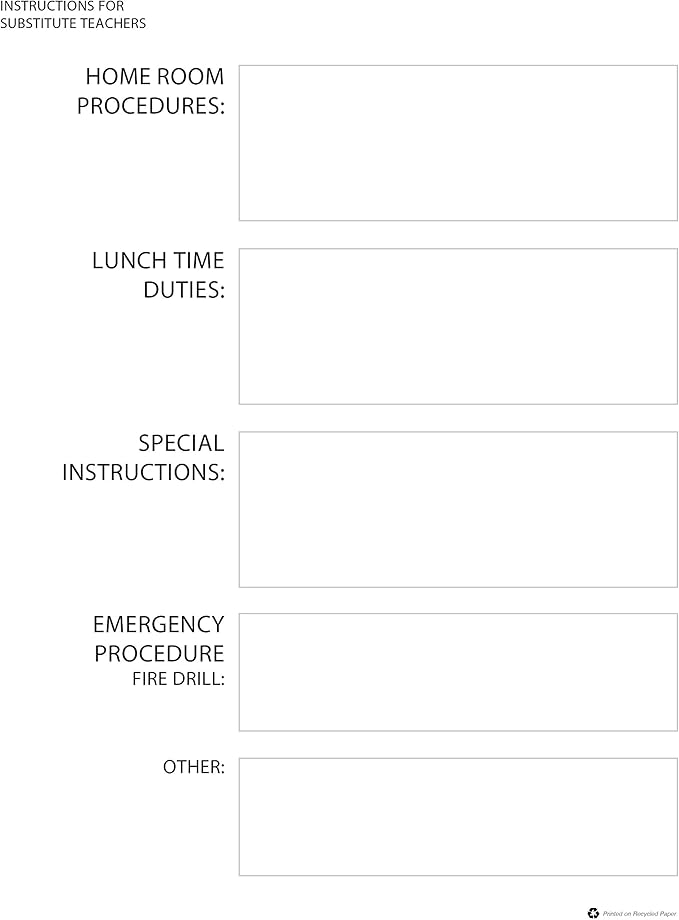 House of Doolittle Lesson Planner, Blue, 8.5 x 11 Inch (HOD51007), Blue/White