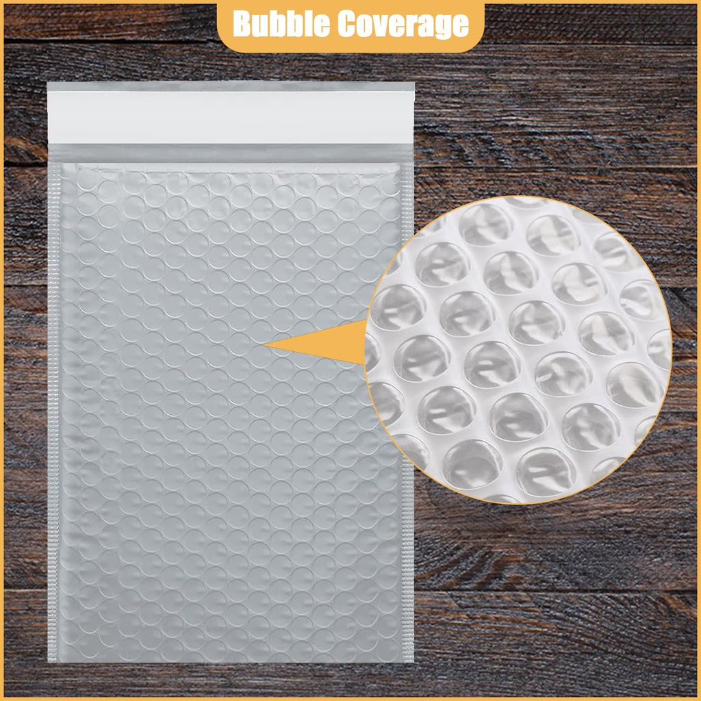 12.5in x 18in Bubble Mailer, Gray Poly Mailer, Padded Envelope, Shipping Envelope, Waterproof, Self-Sealing, For Small Business, Shipping, Mailing, Boutique Packaging(25PCS)
