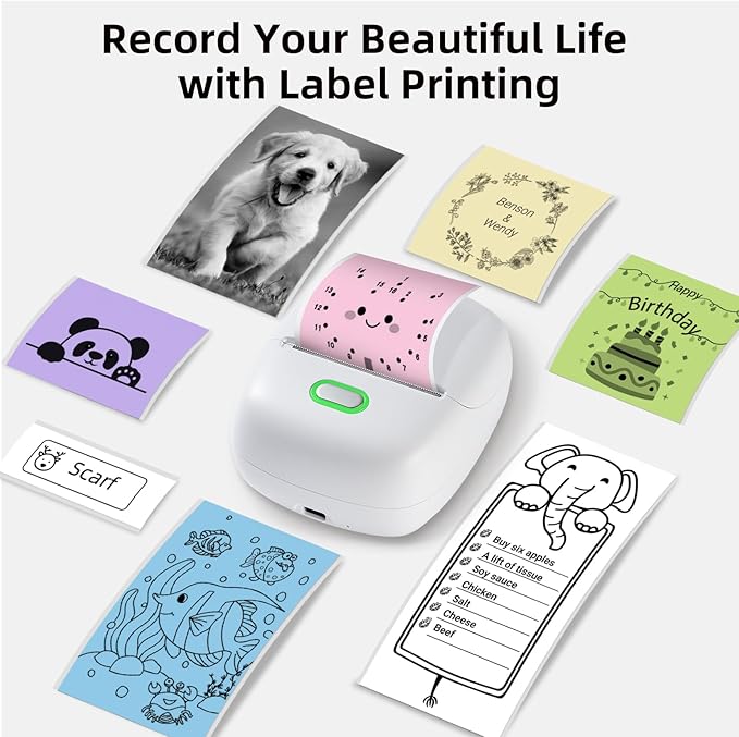 Yellow/Pink/Blue Self-Adhesive Thermal Paper, Printable Sticker Paper for ORGSTA S002 Portable Sticker Printer, 57mm x 3m Mini Printer Paper Suitable for Journal, Photo, Study Notes - 3 Rolls