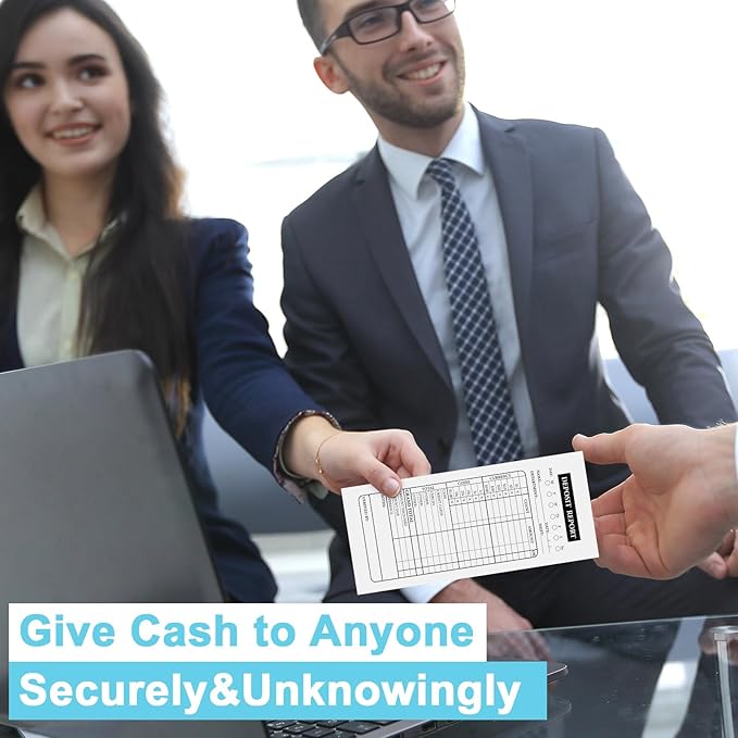 Qilery 1000 Pieces Cash Drop Envelopes Bulk Cashier Deposit Envelopes Budgeting Planning 4 1/8'' x 9 1/2'' Bank Envelopes for Cash, Small Business, Retailers Restaurants Kraft (White)