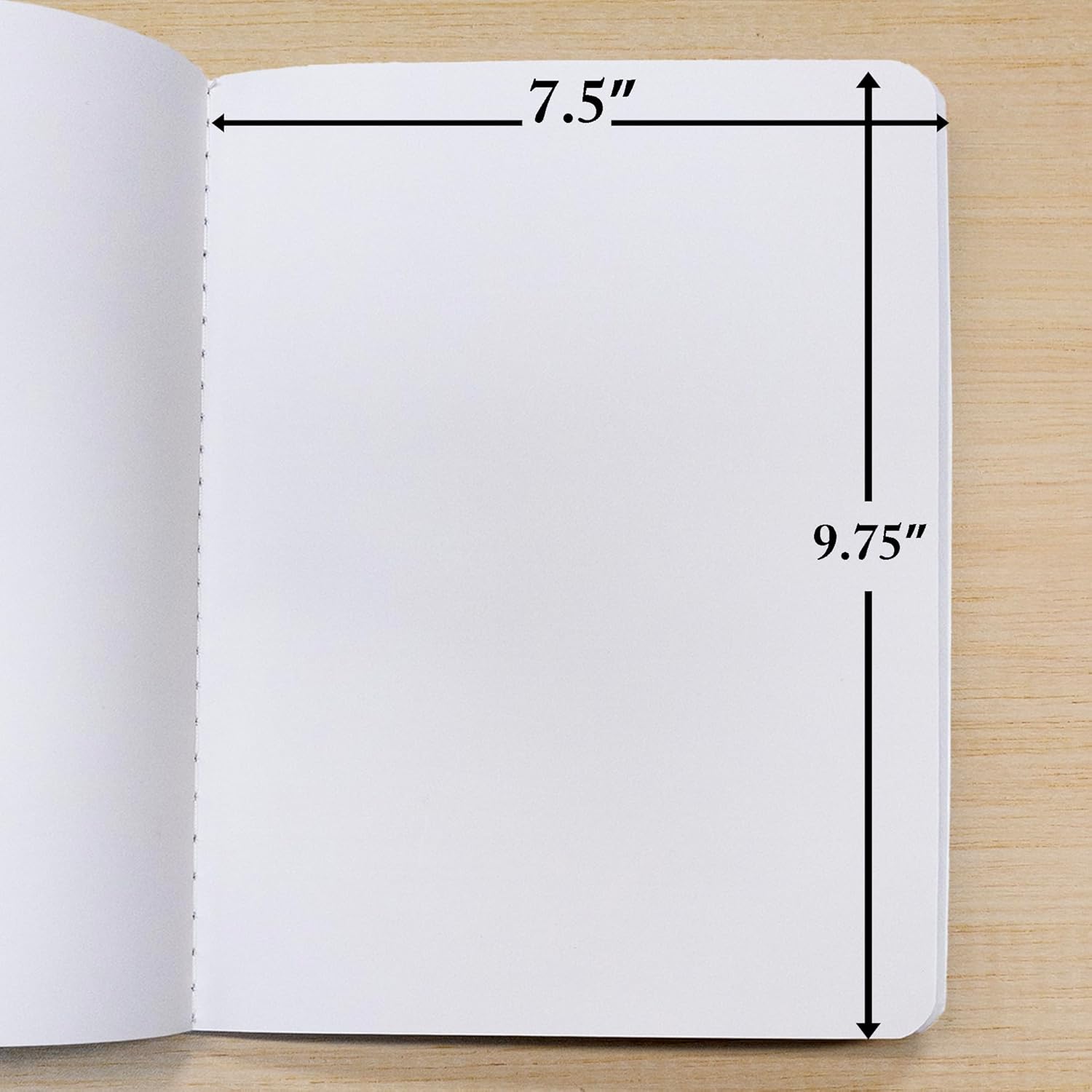 BAZIC Composition Book Black Marble Unruled Ruled 100 Sheet Notebook, Blank Page Journal Comp Notebooks for School, 4-Pack