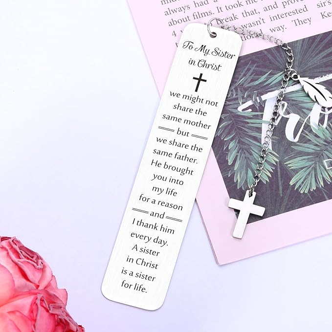 Sister in Christ Gifts, Secret Sister Gifts for Women Christian, Sister Birthday Gifts, Christian Sister Bookmark, Religious Gifts for Women Sisters, Faith Based Gifts, Big Sister Gifts for Girls