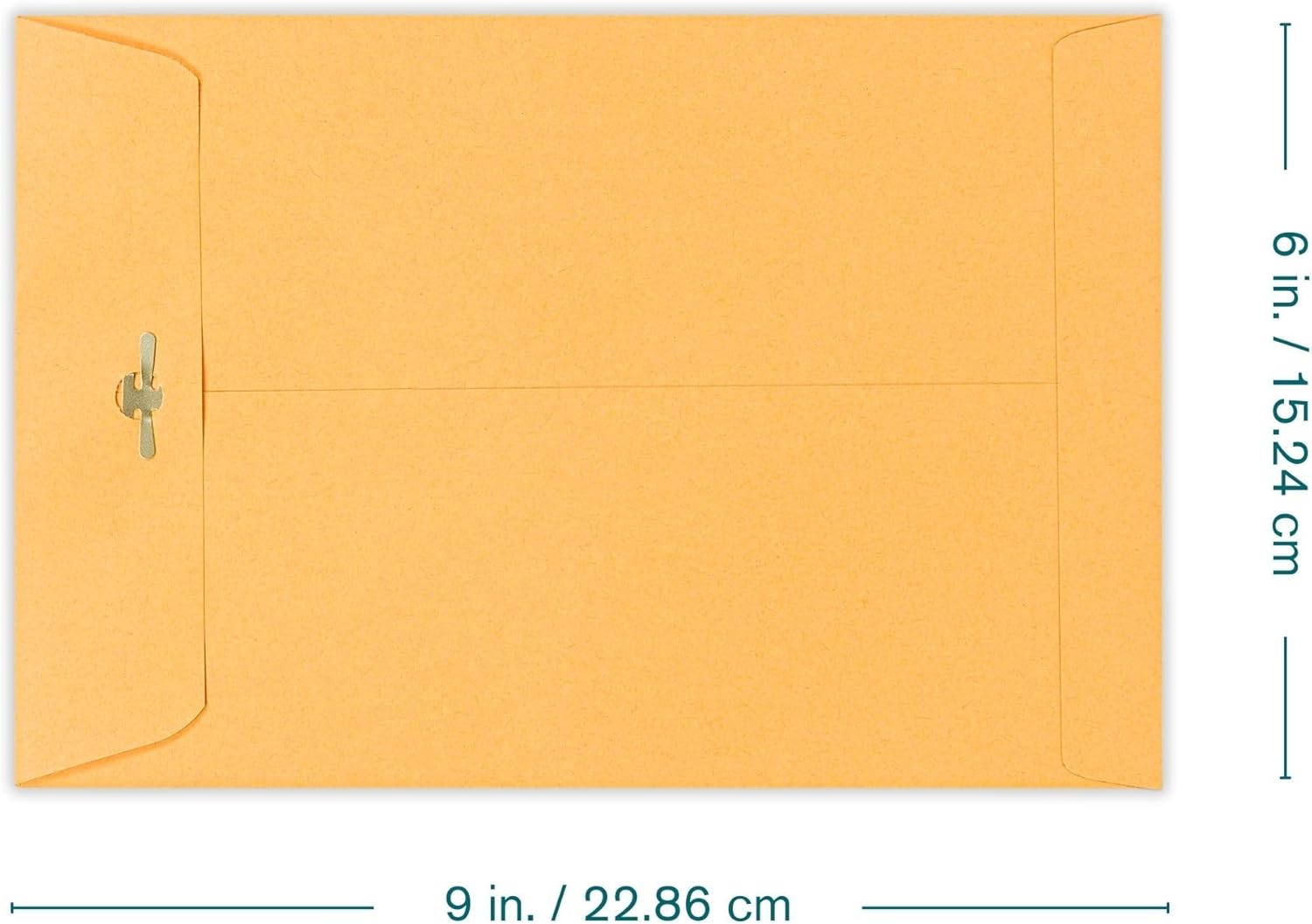 6x9 Clasp Envelopes – 100 Pack Brown Kraft Catalog Envelopes with Clasp Closure & Gummed Seal – 28lb Heavyweight Paper Mailing Manila Envelopes for Home, Office, Business, Legal or School