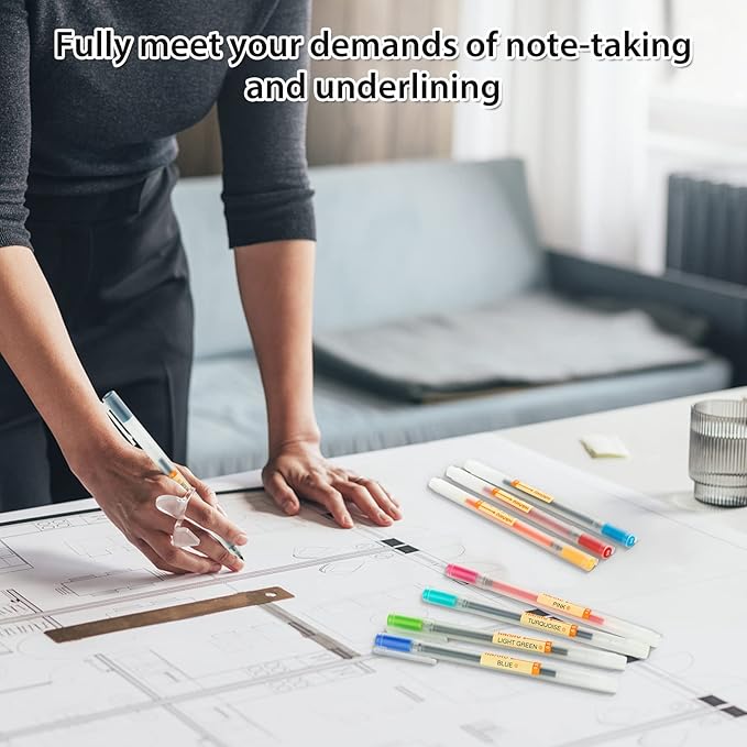 Premium Gel Ink Pen Fine Point Pens Ballpoint Pen 0.5mm for Japanese Office School Stationery Supply24 Packs