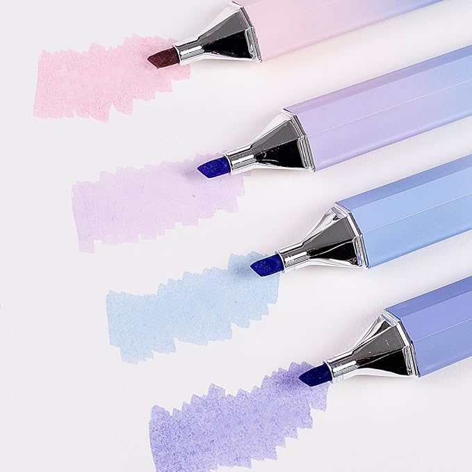 COLNK Pastel Highlighter Pen Set, 12 Counts of Highlighter Color Pens, Chisel Tip,Aesthetic highlighters Assorted Colors for Color Coding,Planner Journaling,No Bleed