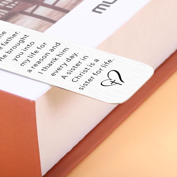 Sisters Gifts from Sister, Sister Religious Bookmark, Sister in Christ Gifts for Women, First Communion Gifts for Girls, Christian Gifts for Sisters, Sister Christmas Easter Confirmation Gifts