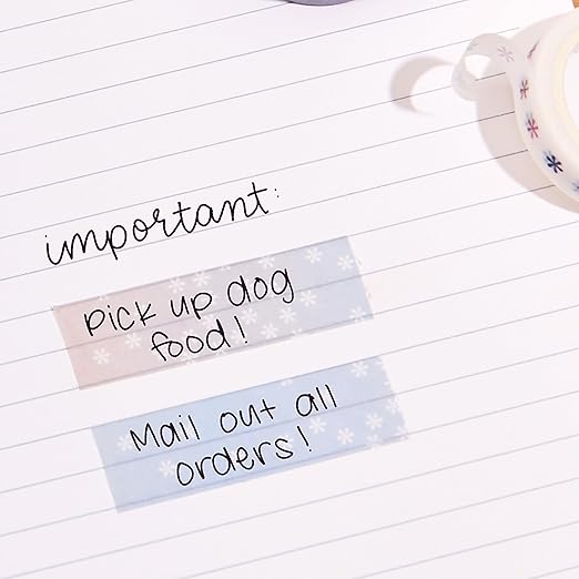 Erin Condren Essentials Iridescent Washi Tape 4-Pack | One Checklist Roll, to-Do List Roll, Two Decorative Rolls | Decorate Your Book and Elevate Your Look with This Stylish Washi Tape