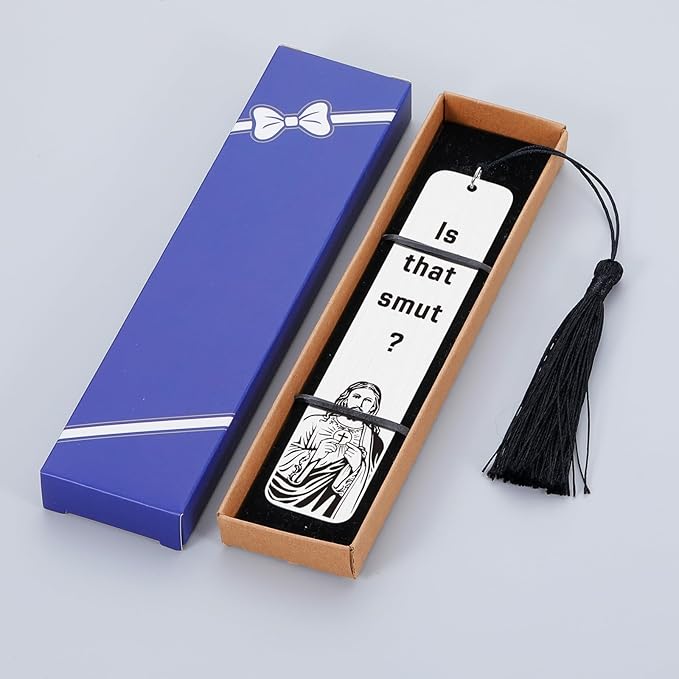 Is That Smutt Jesus Bookmark,Funny Bookmark,Book Marks for Women Men Coworker,Bookish Book Lovers,Book Lovers Gifts,Bookmarks for Book Lovers,Presents for Book Lovers,Smutty Bookmarks,Bookmark Tassels