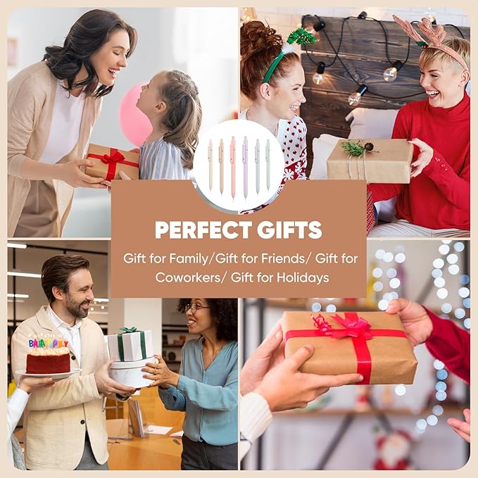 Easter Basket Stuffers for Teens, Nurse Gifts, Cool Stuff Aesthetic Pens Office College School Supplies, Teen Girl Gifts Trendy Stuff, Black Ink Cute Pens, Preppy Essentials, Valentines Party Supplies