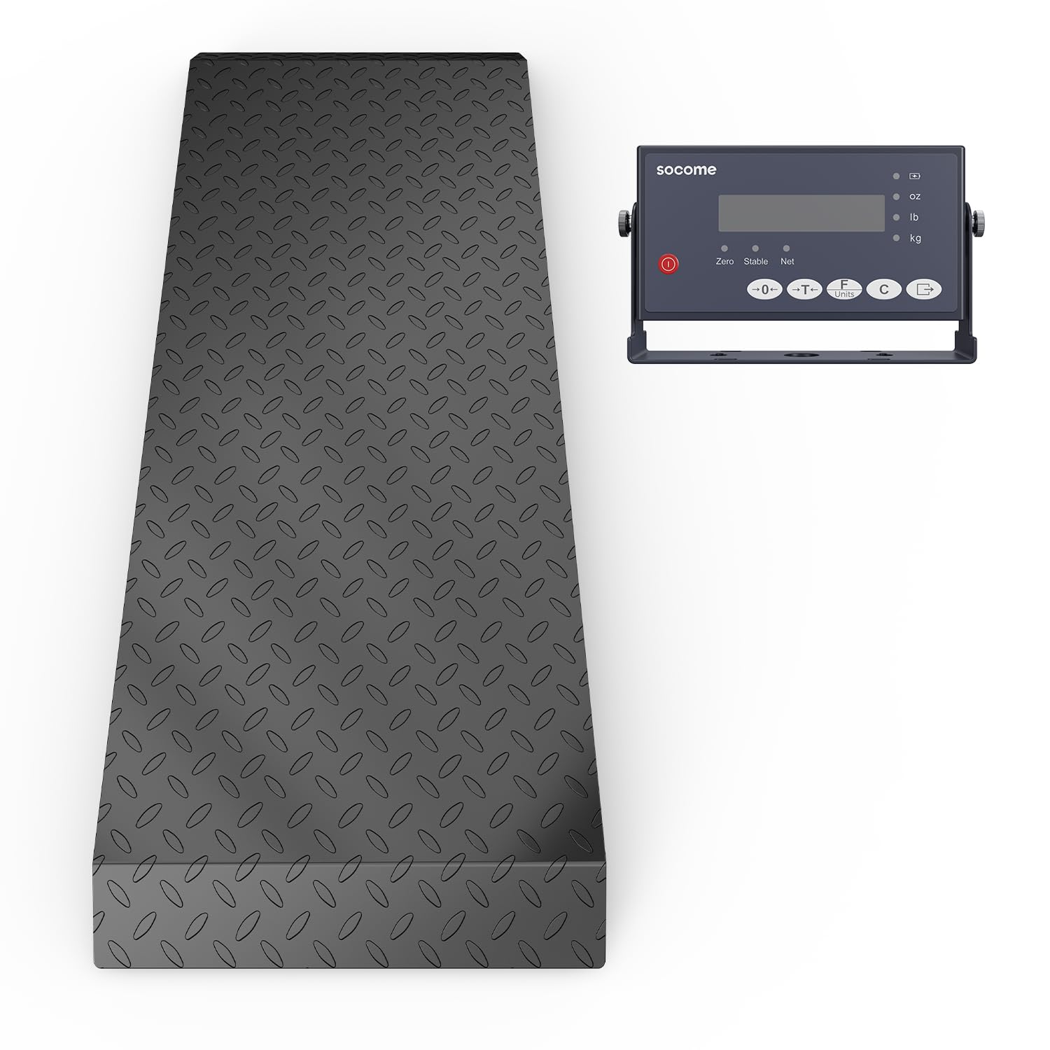 56.3"x20" Vet Animal Scale Floor Scales, Large Livestock Animal Scales with a Ramp and Digital Indicator, Heavy-Duty Farm Animal Scale for Sheep, Goat, Pigs, and Dogs, 5000 lb x 1 lb, Black