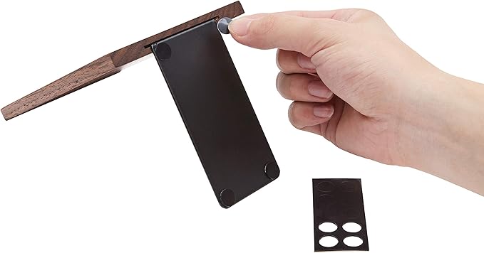 Pandapark Wood Bookends,Non-Skid Bookend for Shelves,Heavy Duty Bookends,Book Stand for Books/CDs,1 Pair