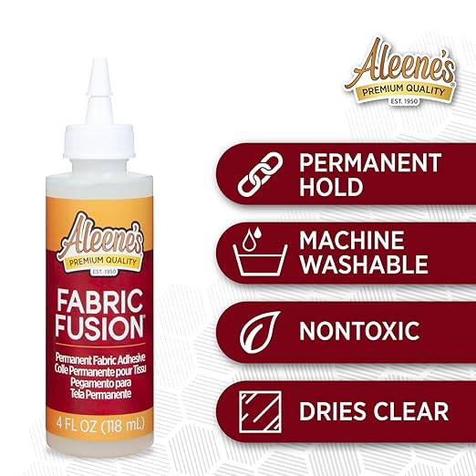 Aleene's Fabric Fusion Permanent Fabric Adhesive 3-Pack, 4 oz.