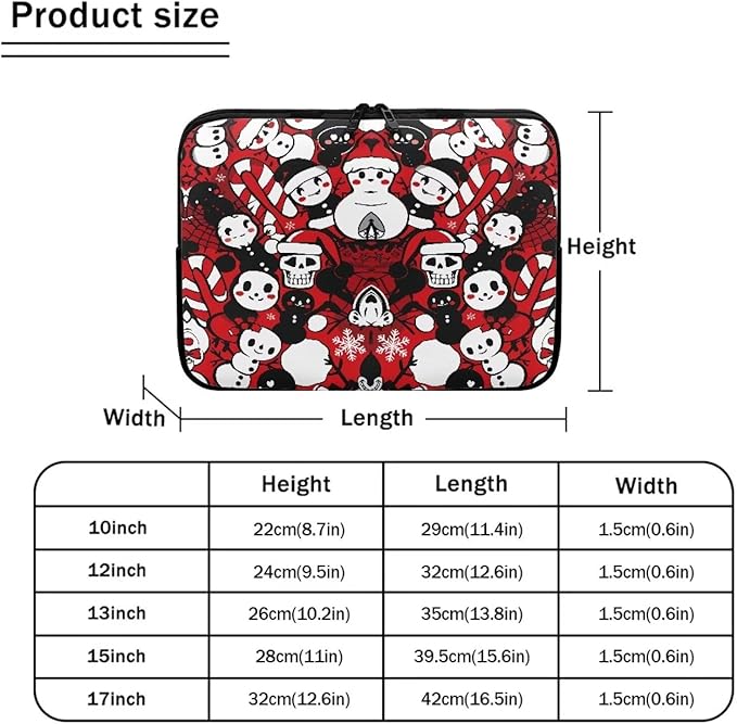 Christmas Snowman Printed Computer Bags for Laptops, Water Resistant 12 Inch Laptop Bag Laptop Briefcase Travel Case for Women Men Teens, Compatible with Most Laptops