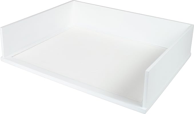 Victor W1154 Pure White Stacking Letter Tray