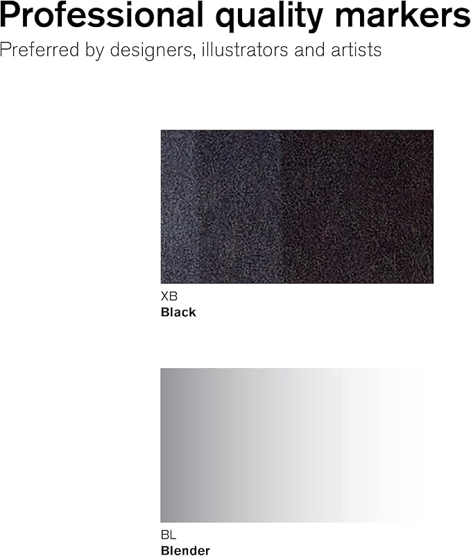 Winsor & Newton ProMarker Set, 2 Count, Black + Blender