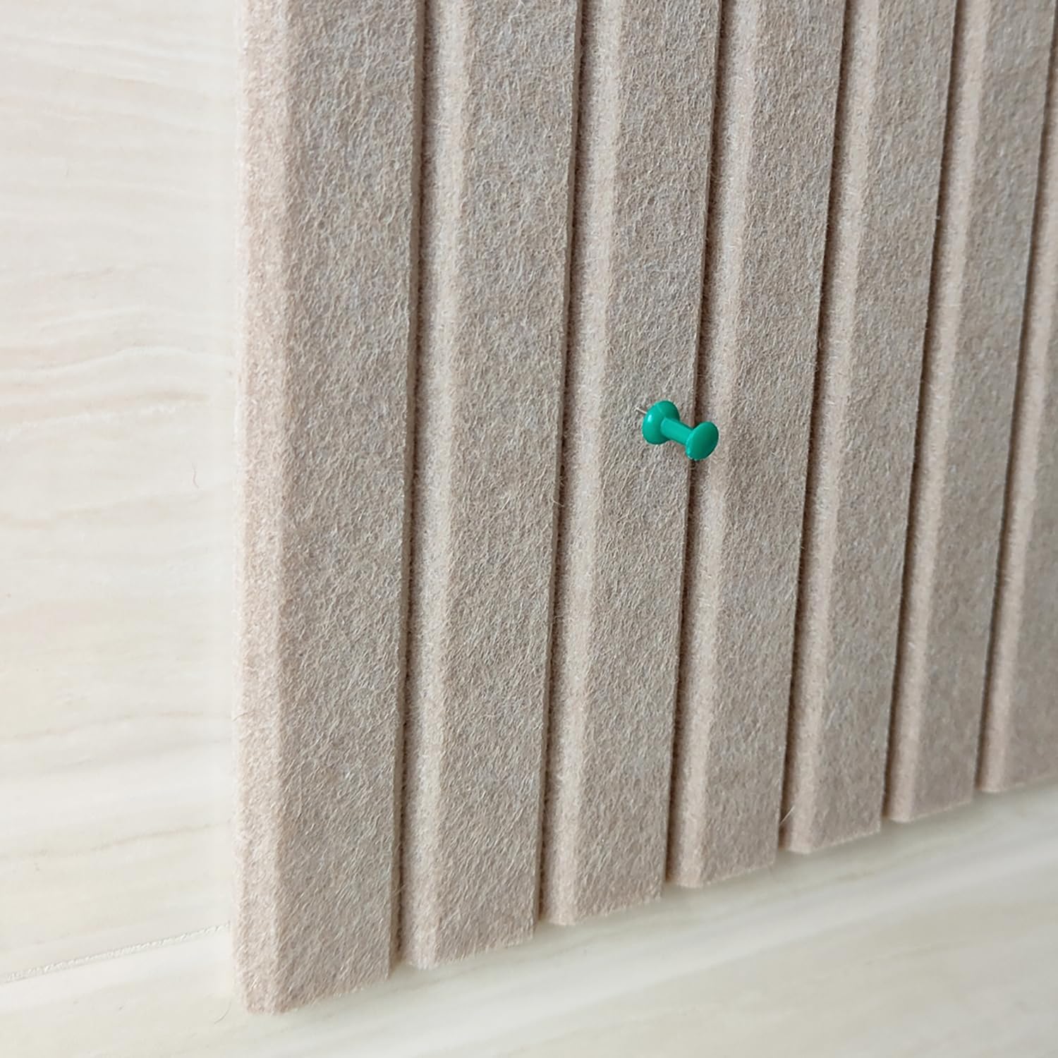 KEYIDE 8Pack 12"x12" Bulletin Boards for Walls, Push Pin Board for Office, Cork Board Alternative for Office, School Slat Wall Paneling (Grey)