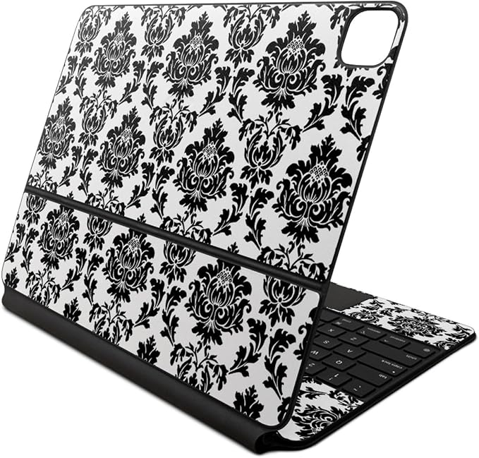 Skin Compatible with Apple Magic Keyboard for iPad Air 13-inch (M2) 2024 - Vintage Damask - Premium 3M Vinyl Protective Wrap Decal Cover - Easy to Apply | Crafted in The USA by MightySkins