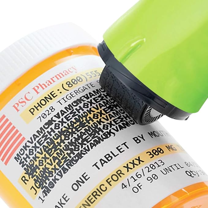 Protect Your Identity with Guard Your ID Stamp Roller - Advanced Confidential Security Tool for Personal Document Guard and Data Safeguard (Regular 3-Pack, Green)