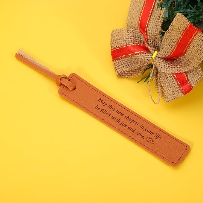 Leather Bookmark 3 Year Anniversary Wedding Gifts for Women Men for Him Her 3rd Anniversary Gifts for Husband Wife, 3rd Anniversary Gifts Birthday Christmas Gifts, Leather Gifts for Women Men