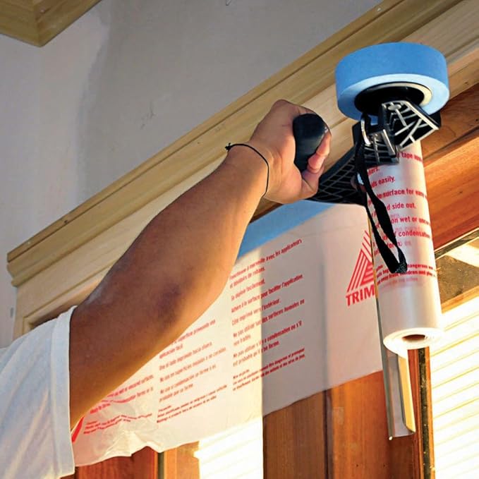 Trimaco Easy Mask 12-inch Masking Film and Paper Cutoff Blade & Easy Mask QM5000 Contractor Hand Masker & 180-feet Brown General Purpose Masking Paper