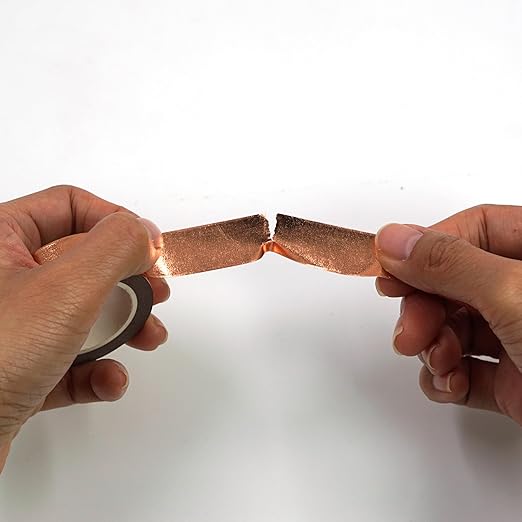 Copper foil washi tape for wall Decorative tape for crafts Washy-tape Mirror tape Copper strips for wall decor Copper duct tape Metallic washi tape Self Adhesive Masking Tape 0.59in x33FT (Copper)