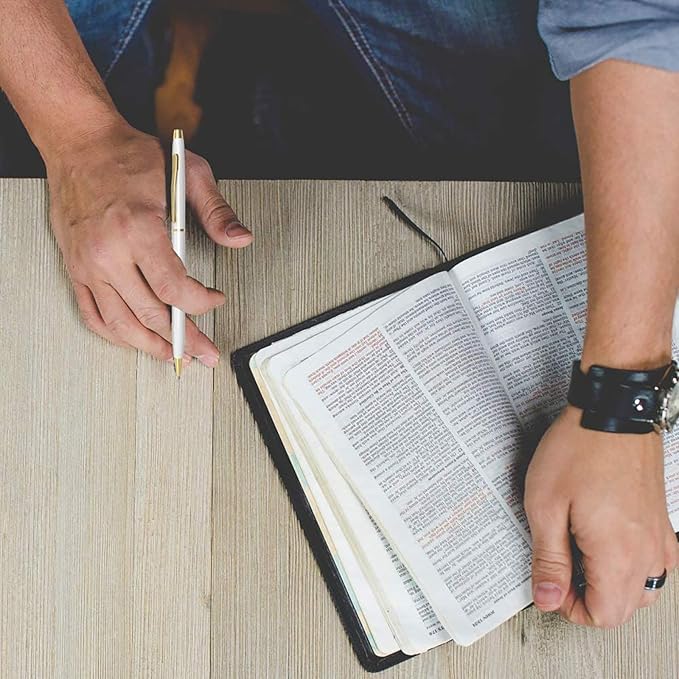 Cambond Ballpoint Pens White Pens - Black Ink Bulk Pens 1.0 mm Medium Point Retractable Metal Pen Comfortable Writing for Men Women Police Uniform Office Business, 10 Pack (White)