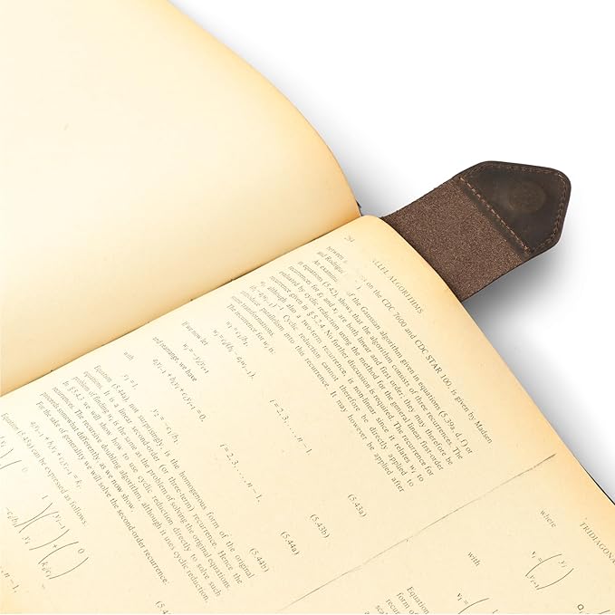 Londo Genuine Leather Handmade Bookmark (Set of 2) (Magnetic, Chestnut)