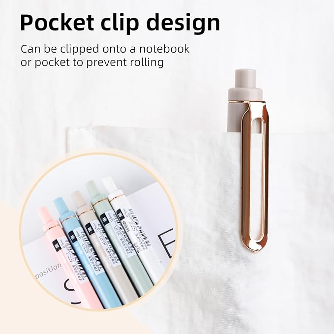 NUSIGN Gel Pens, 10 Pcs 0.5mm Retractable Black Ink Fine Point Rolling Ball Gel Pen, Smooth Writing No Bleed for Journaling Note Taking, Home School Office Supplies