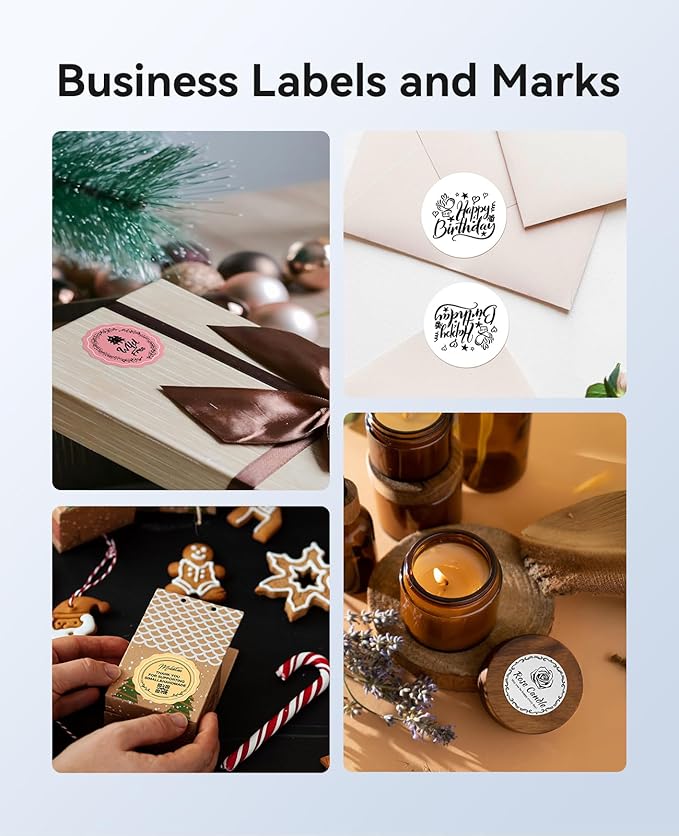 3 Rolls Labels for NIIMBOT B1 B21 B3S K3 Label Maker, 2'' x 1.18'' (50x30mm) Printer Labels, Food Labels for Jars, Personalized Editable Labels for Home/School/Office