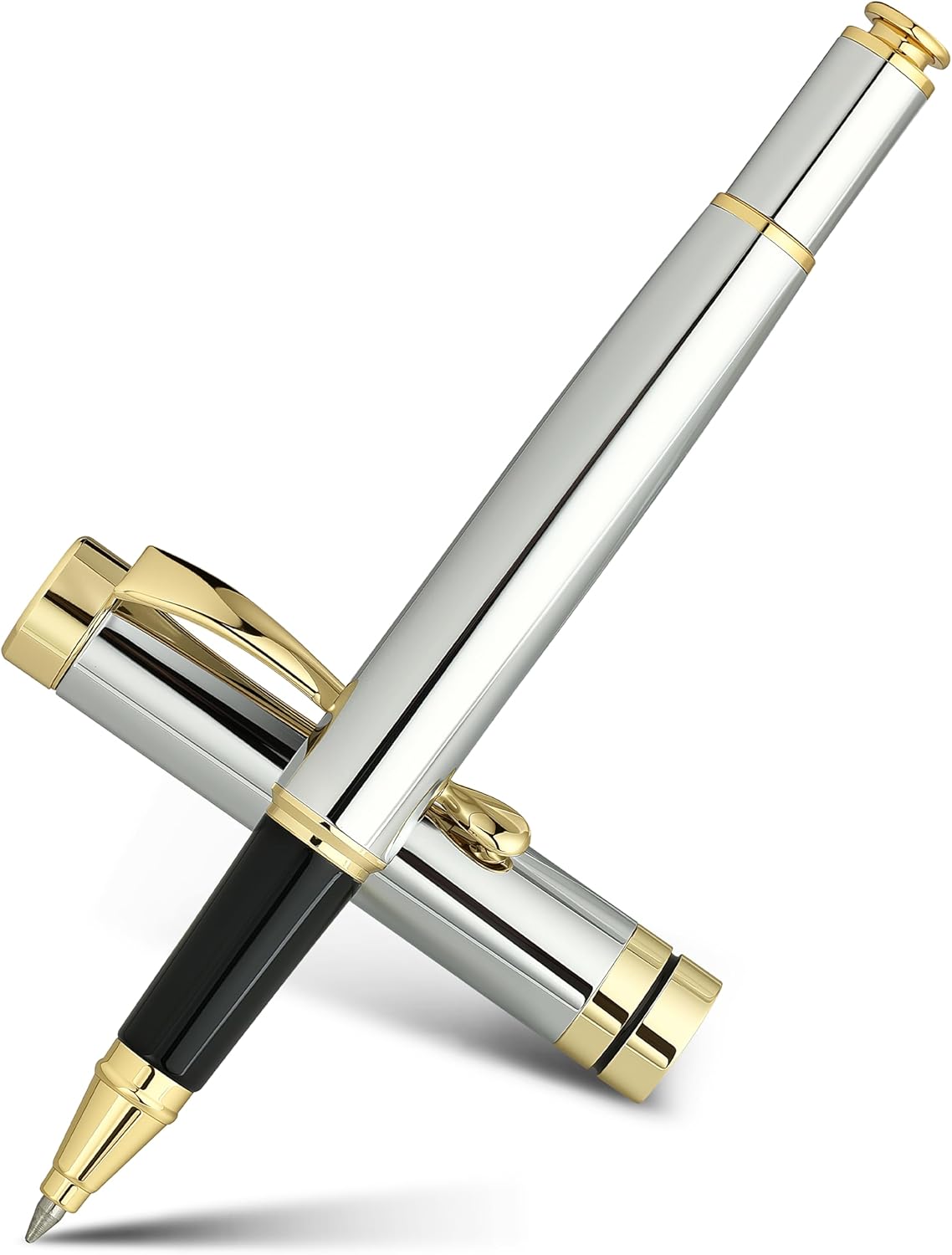 BEILUNER Ballpoint Pens (Silver Chrome and Gold Finish)