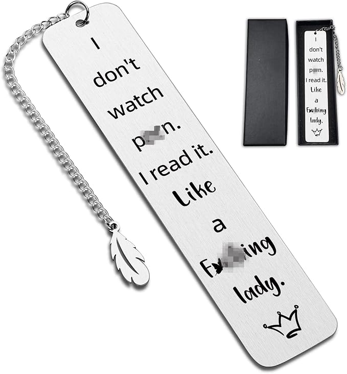 Metal Bookmarks for Women Book Lover Bookish Gifts,BookMarker with Chain for Birthday Christmas Valentines Gifts,with Exquisite Gift Box for Women Men Friends Teacher Classmate Book Lovers