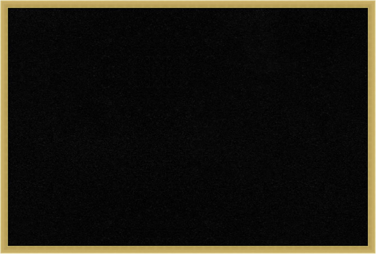 Amanti Art Black Cork Board for Wall, 25x37 Vision Board with Gold Wood Frame, Large Corkboard Office Decor for Home Organization, Modern Contemporary Corkboard Pinboard to display items for home