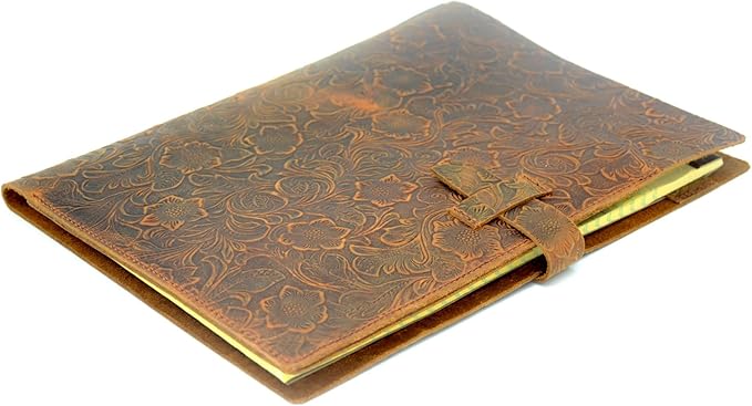 JJNUSA Genuine Leather Journal Writing Pad for Tops Legal Pads 8.5 x 11, A4 Writing Letter Portfolio Notepad Organizer, Writing Pads 8-1/2" x 11-3/4"