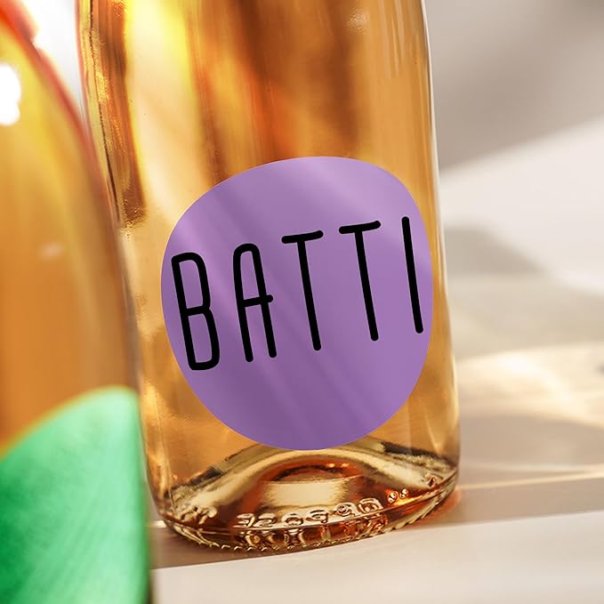 Hybsk 2 inch Circle Color Direct Thermal Stickers Shipping Labels for Barcodes,Name Tag,DIY Logo Design,QR Code,Inventory– Compatible with Zebra,Rollo,Munbyn,and More-750 pcs (2 inch,Purple)