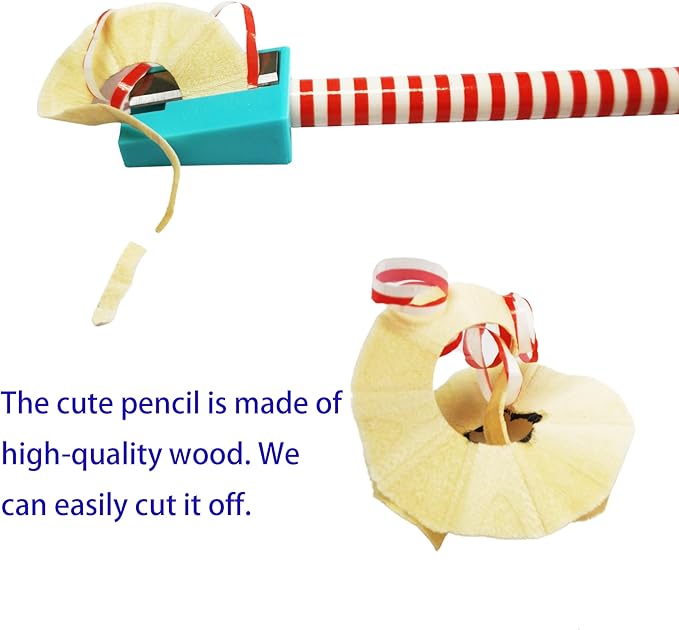 28PCS Pencils with Fruit Animal Top Eraser for Kids,Pencils with Assorted Cartoon Color Stripe Erasers Topper for Kids School Supplies and Children Prize Gifts (28)