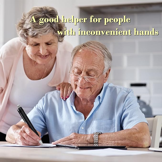 Big Fat Pens - Enhanced Writing Stability for Arthritis and Elderly Easy Thick Grip 3pcs Black