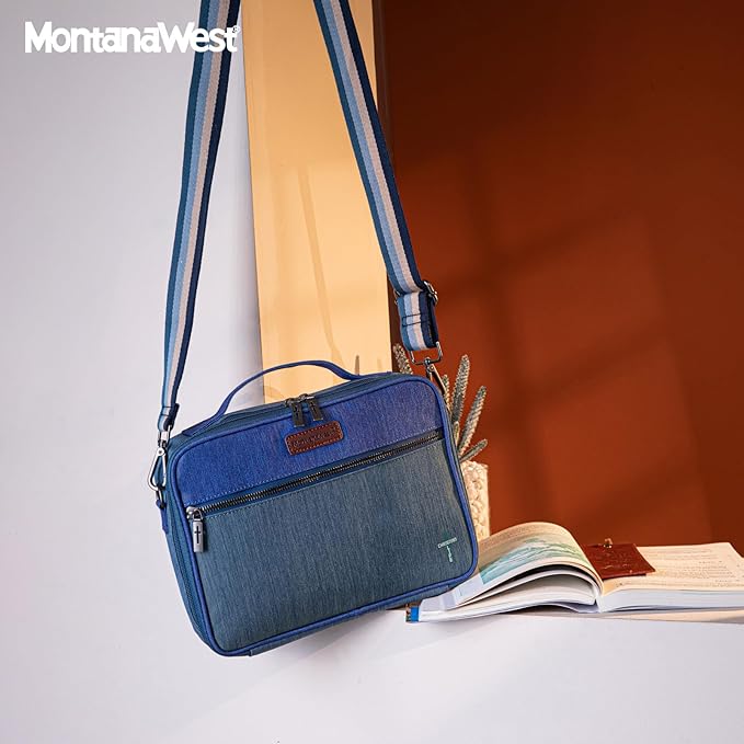 Montana West Bible Covers for Women Bible Cases with Leather Bookmark Protective Crossbody Carrying Book Case for Church Travel Gift