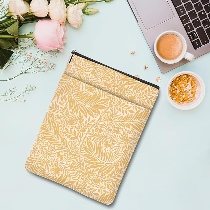 Botanical Book Sleeve, Classic Flower Book Covers for Paperbacks, Floral Book Pouch Book Protector, Book Lovers Gifts for Women Girls Freinds, Book Accessories Book Club Gifts Christmas Birthday Gifts